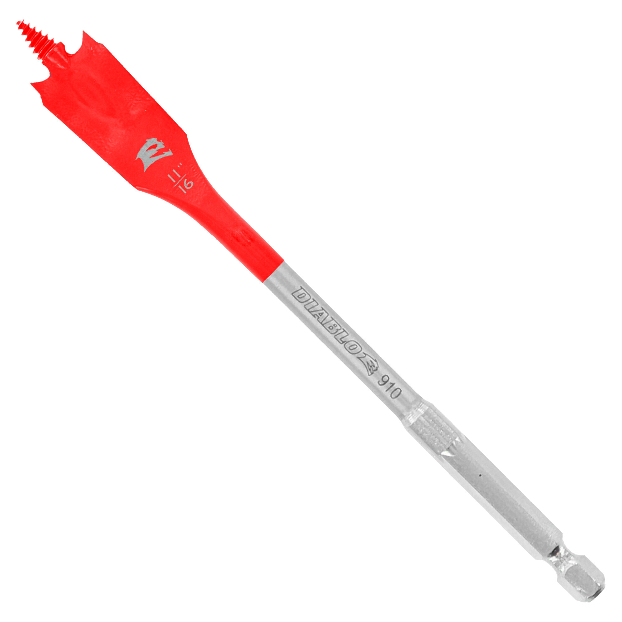 Diablo, Spade Bit for Wood, 11/16" x 6", DSP2080